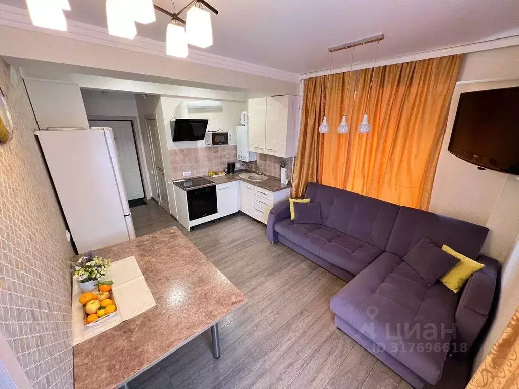 1-к кв. Краснодарский край, Сочи Мамайка мкр, ул. Волжская, 34/4 (42.0 ... - Фото 1
