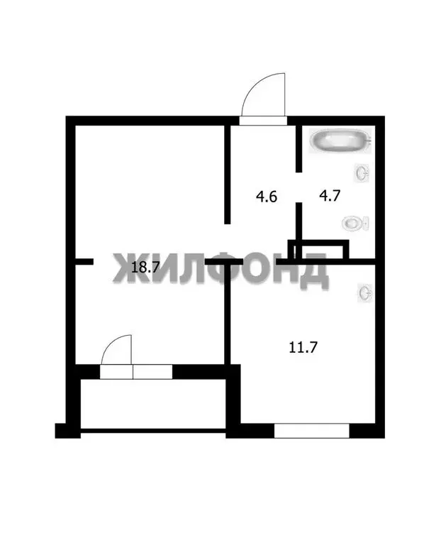 1-комнатная квартира: Новосибирск, улица Ошанина, 5 (39.7 м) - Фото 0