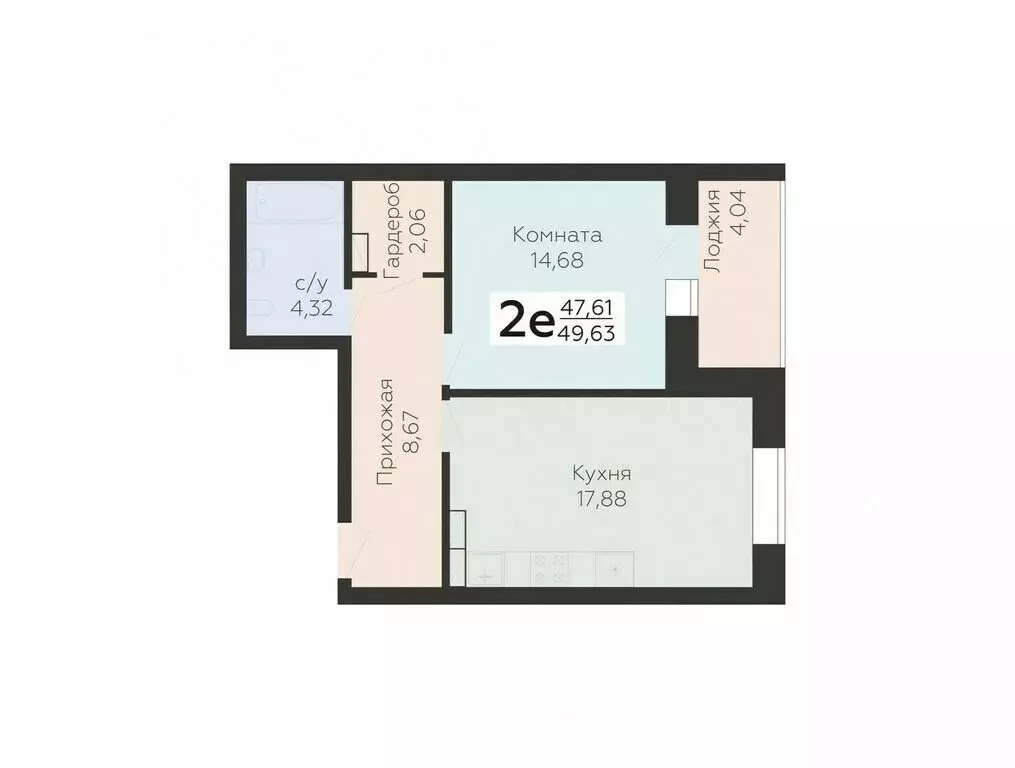 2-комнатная квартира: Орёл, улица Панчука, 83А (49.63 м) - Фото 0