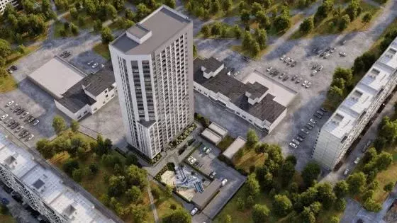 1-к. квартира, 40,1 м, 3/25 эт. - Фото 1