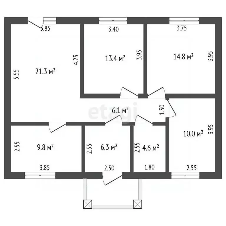 Дом в Пермский край, Краснокамский муниципальный округ, с. Мысы ул. ... - Фото 2