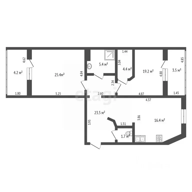 2-к кв. Ямало-Ненецкий АО, Тарко-Сале Пуровский район, Геолог мкр, 3 ... - Фото 2