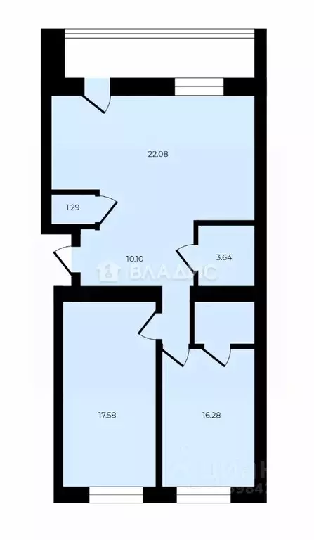 2-к кв. Коми, Сыктывкар ул. Куратова, 76 (77.0 м) - Фото 2