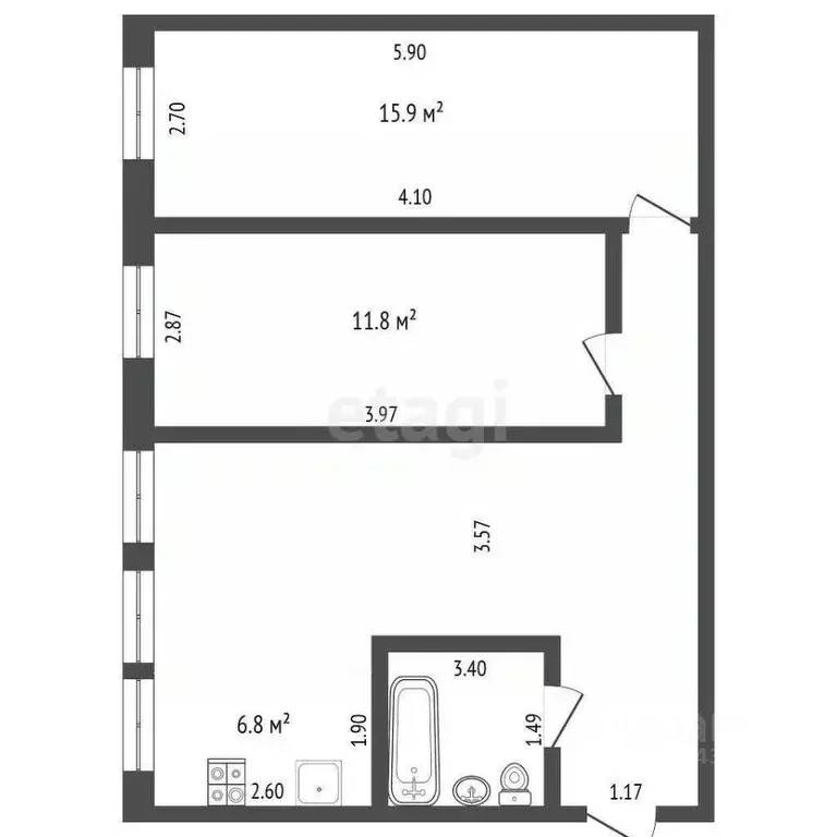 3-к кв. Мордовия, Саранск просп. Ленина, 21 (62.3 м) - Фото 2