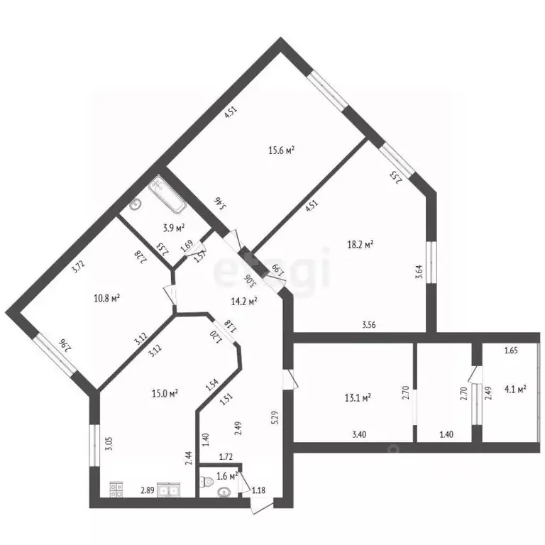 4-к кв. Орловская область, Орел Советская ул., 11 (92.1 м) - Фото 2