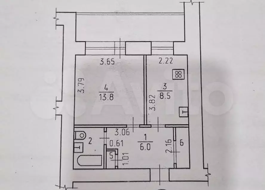 1-к. квартира, 34,5 м, 13/14 эт. - Фото 0