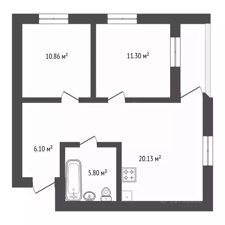 Дом в Амурская область, Благовещенск  (56 м) - Фото 2