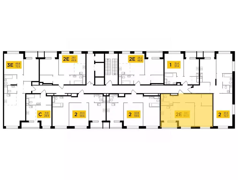 2-к кв. Москва Филатов Луг жилой комплекс, к6 (60.3 м) - Фото 0