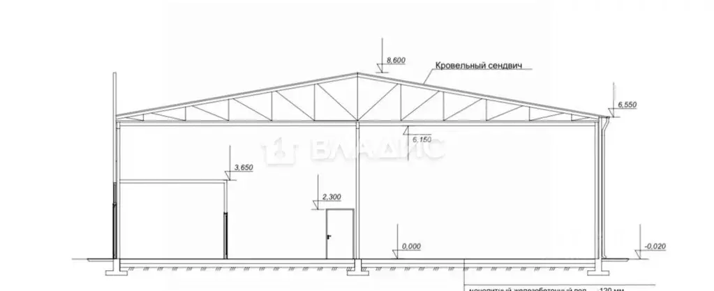 Склад в Краснодарский край, Краснодар муниципальное образование, пос. ... - Фото 1