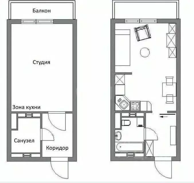 Студия Татарстан, Казань ул. Аметьевская магистраль, 16к4 (27.0 м) - Фото 2