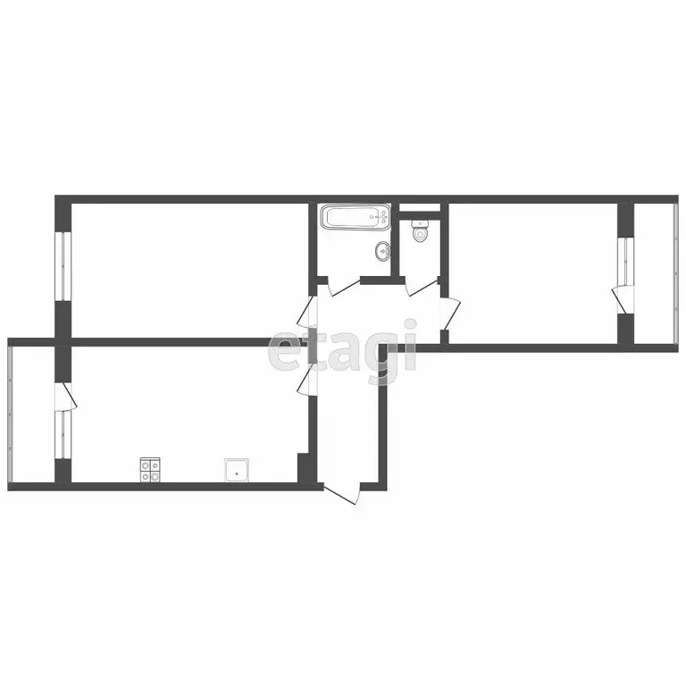 2-комнатная квартира: Саранск, Пролетарская улица, 29 (68 м) - Фото 0