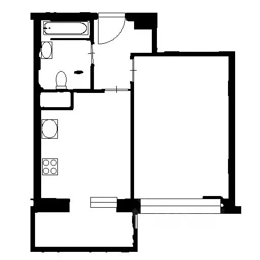 1-к кв. Санкт-Петербург ул. Среднерогатская, 13к1 (34.0 м) - Фото 2
