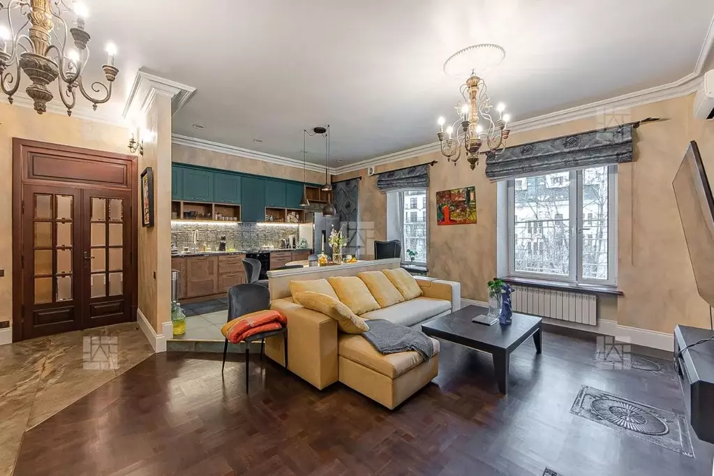 4-к кв. Москва Трехпрудный пер., 11/13С2 (127.1 м) - Фото 1