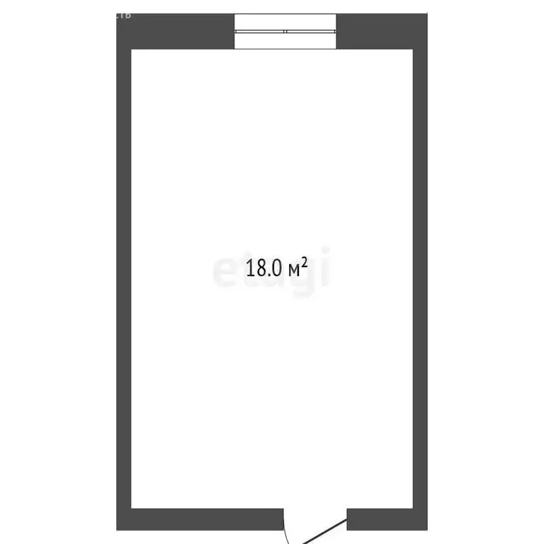 1к в -комнатной квартире (16.8 м) - Фото 1