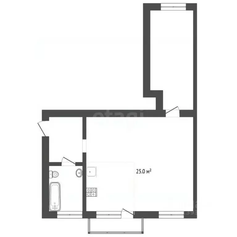 2-к кв. Тюменская область, Тюмень Одесская ул., 51 (54.6 м) - Фото 2