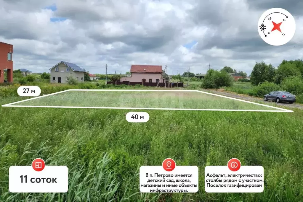 Участок в Калининградская область, Гурьевский муниципальный округ, ... - Фото 1