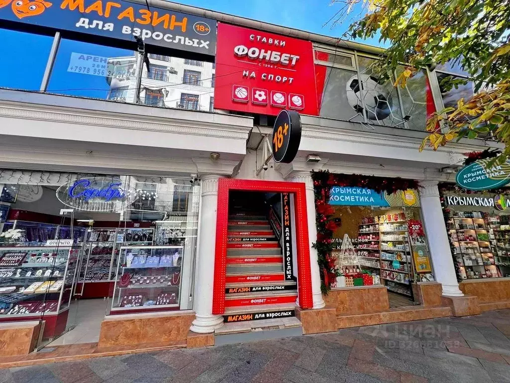 Торговая площадь в Крым, Ялта ул. Пушкинская, 2А (115 м) - Фото 1