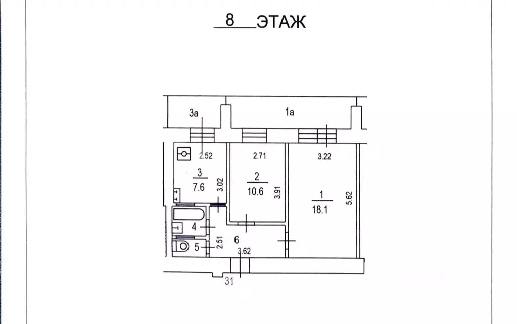 2-к кв. Москва Красноармейская ул., 21 (47.0 м) - Фото 1