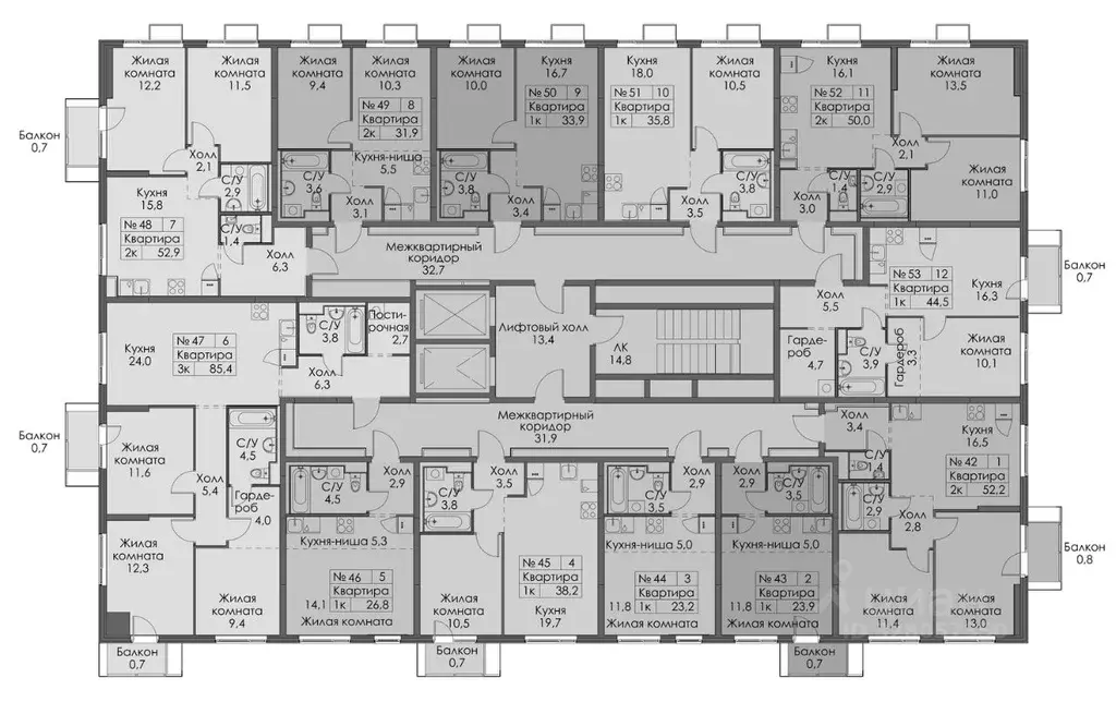 1-к кв. Санкт-Петербург Лиговский просп., 242 (35.8 м) - Фото 2