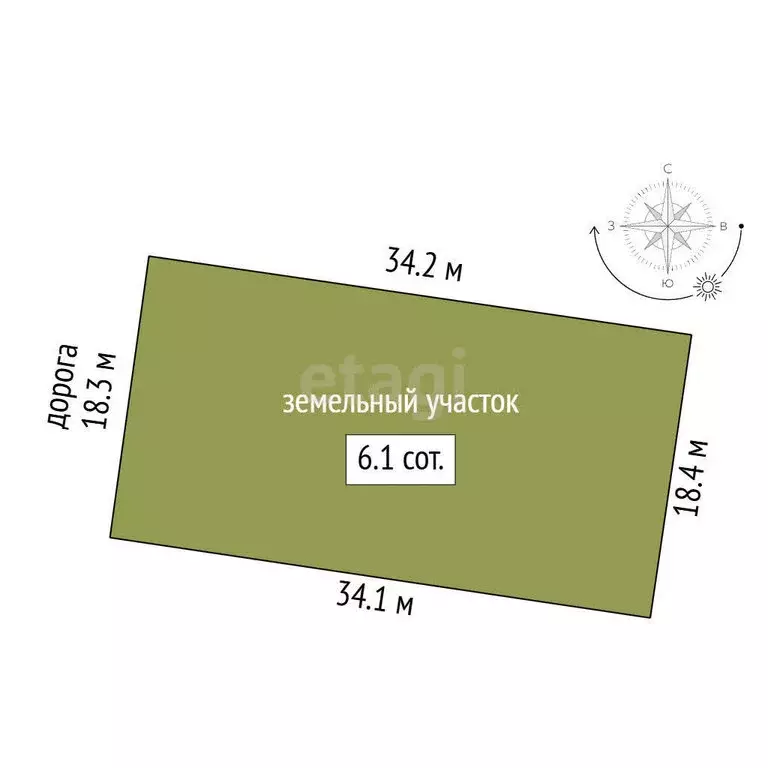 Участок в Нальчик, район Дубки (6 м) - Фото 1