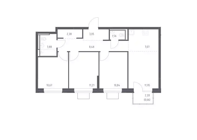 Продаётся 3-к квартира, 71.75 м - Фото 0