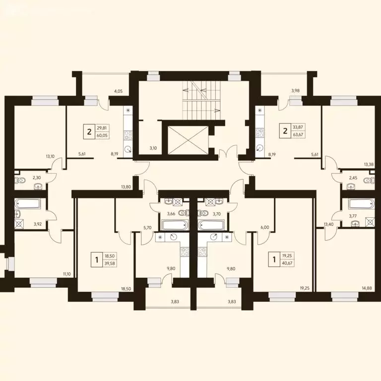 1-комнатная квартира: Уфа, улица Ахметова, 296/2 (40.4 м) - Фото 2