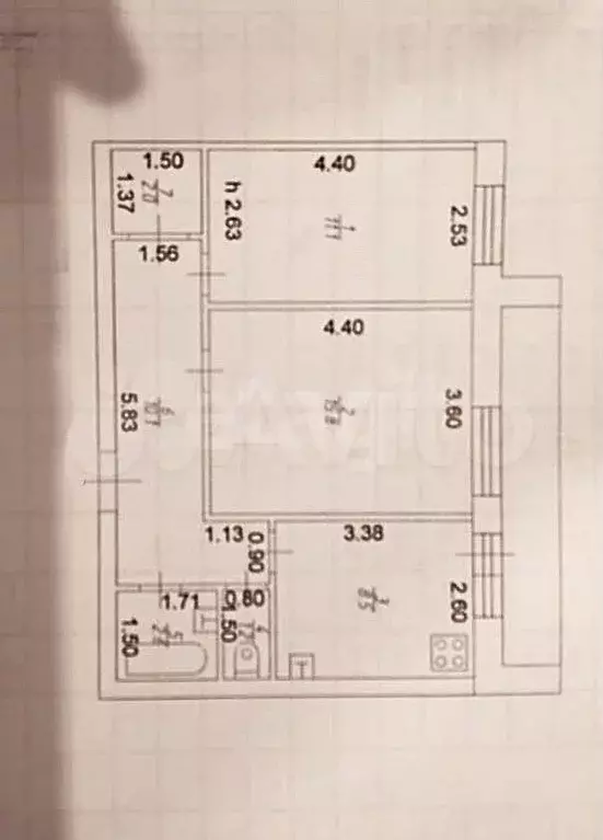 2-к. квартира, 53 м, 3/10 эт. - Фото 0