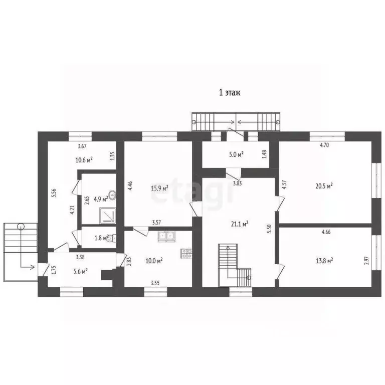 Дом в Омская область, Нововаршавка рп ул. Тельмана (212 м) - Фото 2