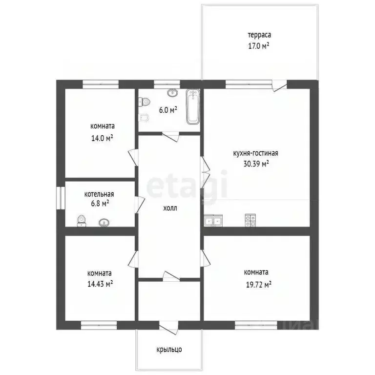 Дом в Тюменская область, Тюменский муниципальный округ, с. Перевалово, ... - Фото 2