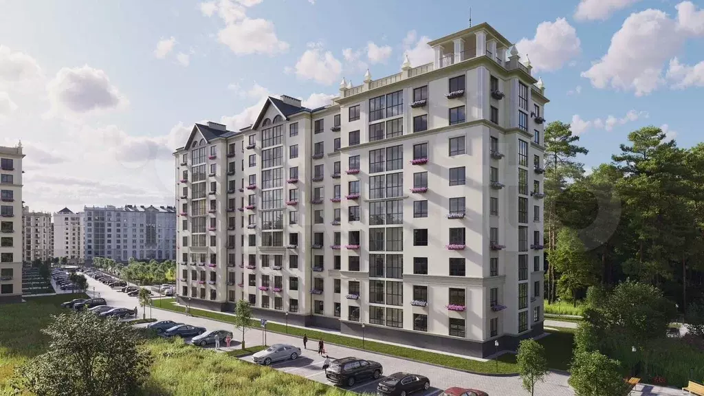 1-к. квартира, 38,6 м, 5/9 эт. - Фото 1