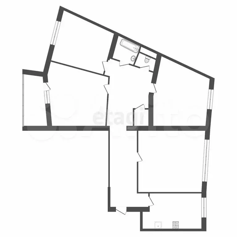 3-к. квартира, 81 м, 8/11 эт. - Фото 0