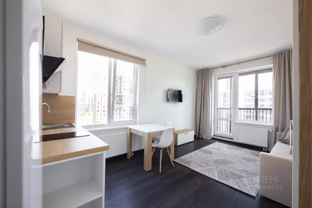 Студия Санкт-Петербург ул. Верхне-Каменская, 11к1 (25.0 м) - Фото 1