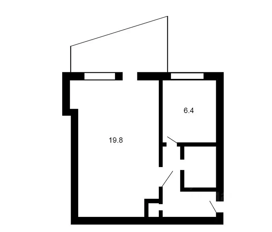 1-к кв. Алтайский край, Бийск ул. Льнокомбинат, 17/2 (33.9 м) - Фото 1