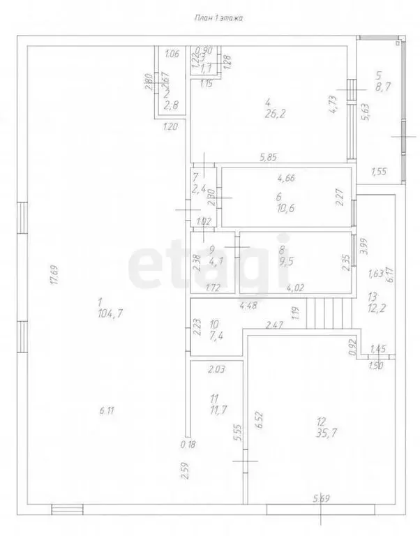 Помещение свободного назначения (237 м) - Фото 1