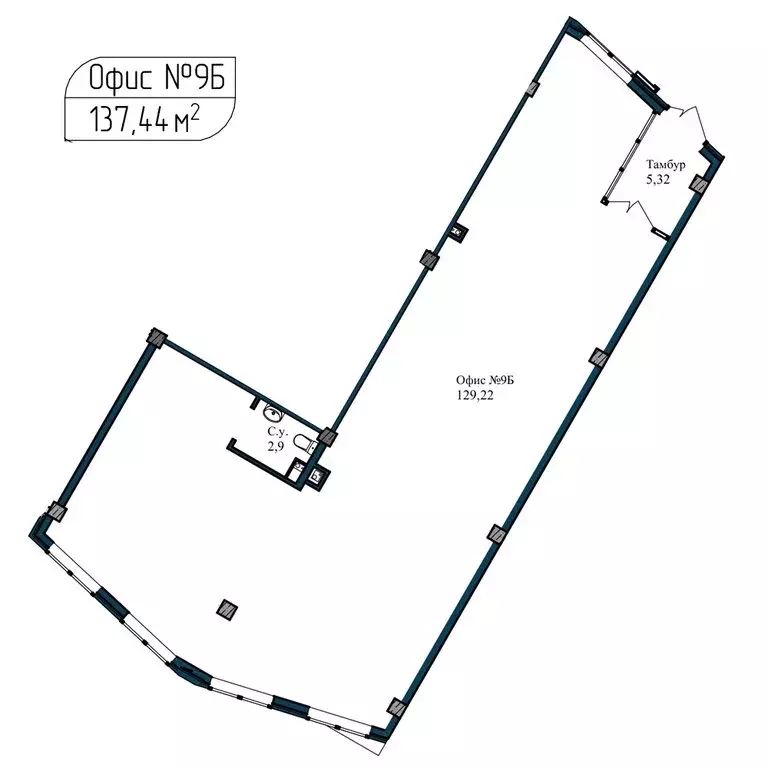 Помещение свободного назначения (134.5 м) - Фото 2