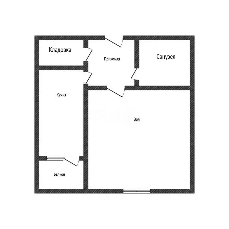 1-комнатная квартира: Казань, улица Побежимова, 59 (27.4 м) - Фото 1