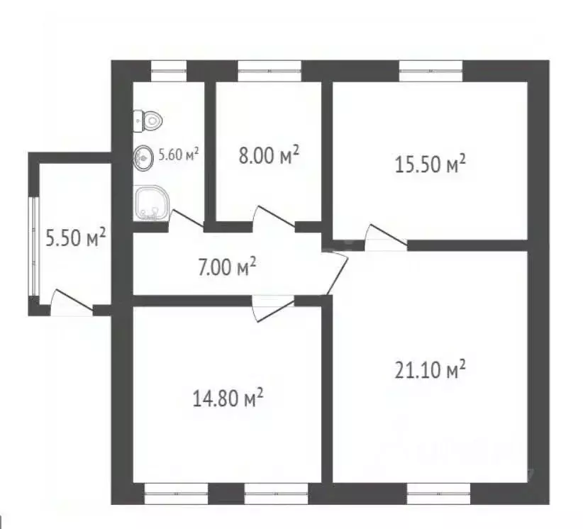 Дом в Воронежская область, Поворино ул. Максима Горького, 72 (72 м) - Фото 2