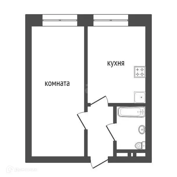 Продаётся 1-к квартира, 33.46 м - Фото 1