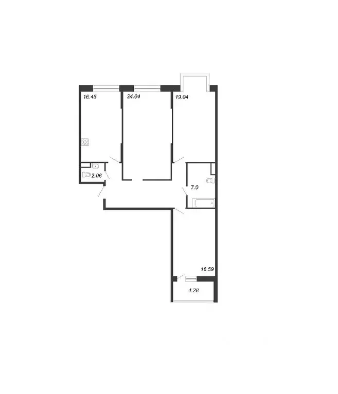 3-к кв. Санкт-Петербург ул. Александра Матросова, 1 (101.4 м) - Фото 1