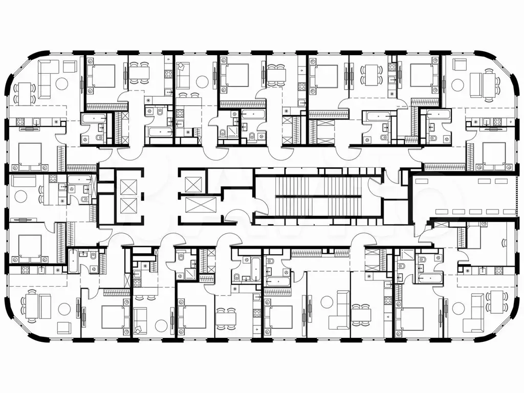 1-к. квартира, 48,9 м, 27/37 эт. - Фото 1