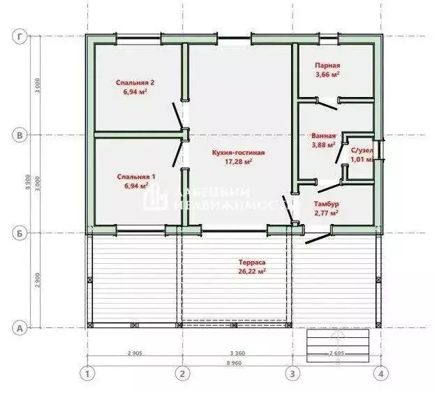Дом в посёлок Горы, Ключевая улица, 52 (73.5 м) - Фото 2