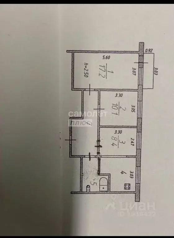 2-к кв. Ивановская область, Иваново Институтский проезд, 5 (58.0 м) - Фото 2