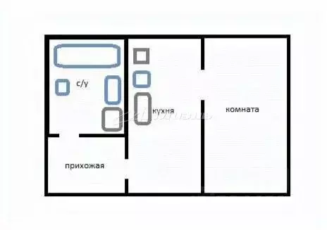 1-к кв. Крым, Симферополь ул. Училищная, 5 (27.1 м) - Фото 2
