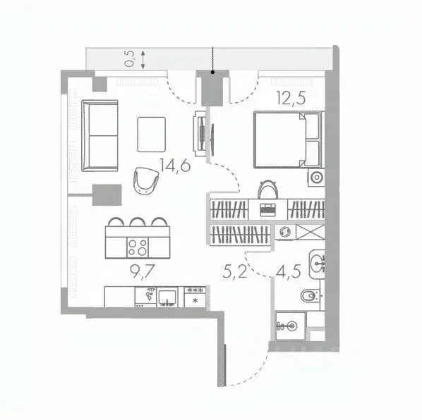 2-к кв. Москва Кутузовский проезд, 16А/1 (47.5 м) - Фото 2