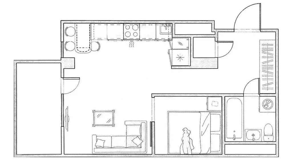 2-комнатная квартира: Красногорск, Заводская улица, 18к2 (38 м) - Фото 1