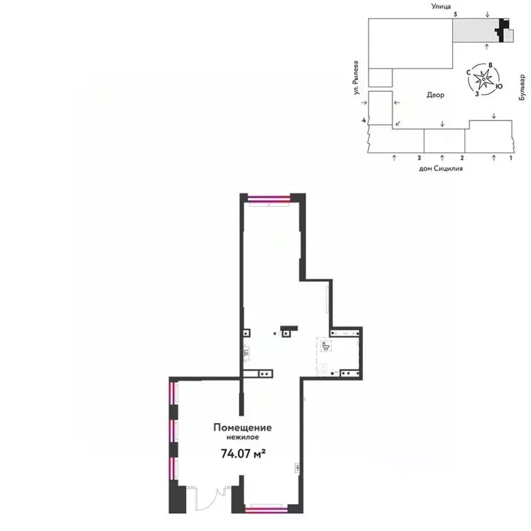 Торговая площадь в Тюменская область, Тюмень ДОК мкр, ул. Ярославская, ... - Фото 1