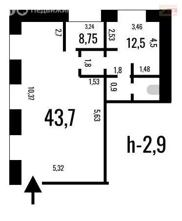 2-комнатная квартира: Самара, Лесная улица, 7 (72.8 м) - Фото 1
