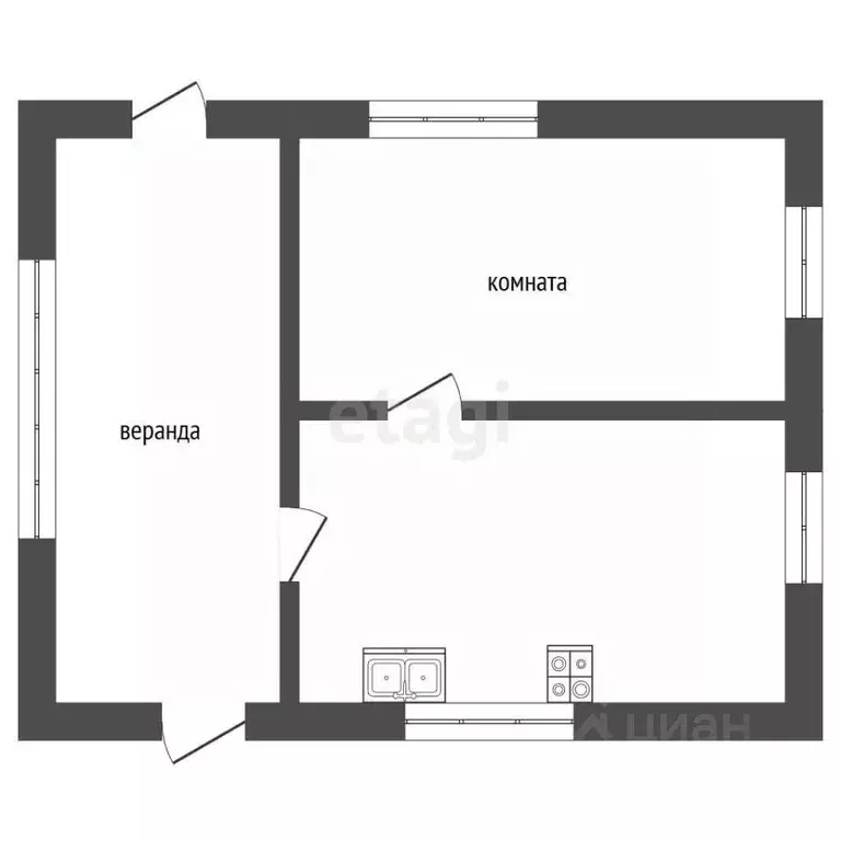 Дом в Камчатский край, Елизовский муниципальный округ, Кооператор СНТ ... - Фото 1