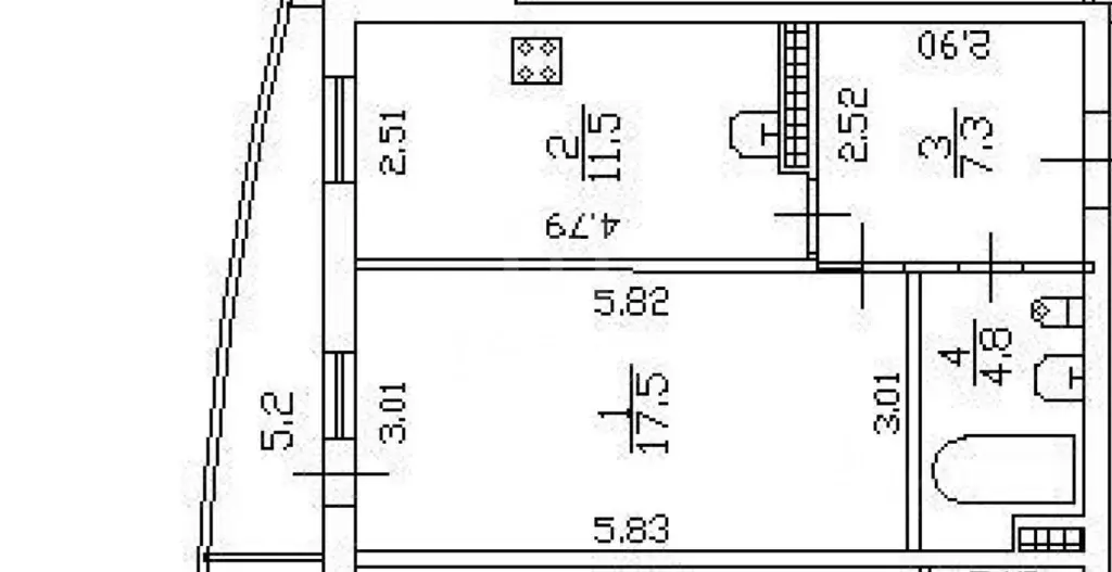 1-к кв. Санкт-Петербург Туристская ул., 11к2 (41.1 м) - Фото 2