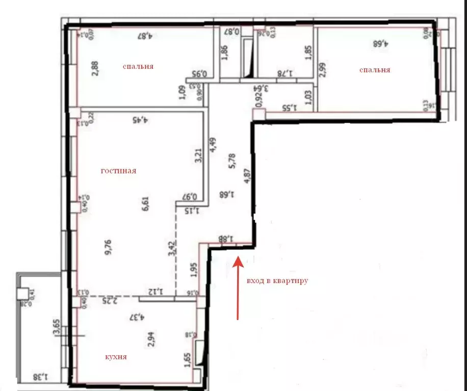 3-к кв. Оренбургская область, Оренбург Загородное ш., 14 (86.4 м) - Фото 2
